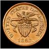 Image 2 : 1863 Not One Cent F-197/380a Civil War Token 1c Grades Choice AU/BU Slider