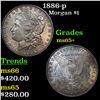 Image 1 : 1886-p Morgan Dollar $1 Grades GEM+ Unc