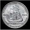 Image 3 : 1924 Huguenot Old Commem Half Dollar 50c Grades Choice Unc