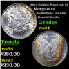 1889-p Rainbow Toned vam 25 Morgan Dollar $1 Grades Choice Unc