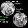 Image 1 : 1882-s Morgan Dollar $1 Grades GEM+ Unc