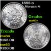 Image 1 : 1888-o Morgan Dollar $1 Grades Select+ Unc