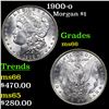 Image 1 : 1900-o Morgan Dollar $1 Grades GEM+ Unc