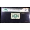 Image 2 : 1862 US Fractional Currency 10c First Issue fr-1242 Washington Graded cu63 By PMG