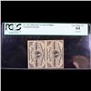 Image 2 : ***Auction Highlight*** PCGS 1865 US Fractional Currency 3c Third Issue UNCUT MULTIPLES fr-1226 Wash