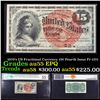 1870's US Fractional Currency 15¢ Fourth Issue Fr-1271 Graded au55 EPQ By PMG