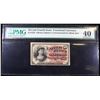 Image 2 : 1870's US Fractional Currency 10¢ Fourth Issue Fr-1258 Graded xf40 By PMG