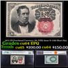 Image 1 : 1875 US Fractional Currency 10c Fifth Issue fr-1266 Short Key Graded cu64 EPQ By PMG