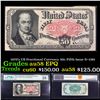 Image 1 : 1870's US Fractional Currency 50c Fifth Issue fr-1381 Graded au58 EPQ By PMG