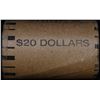 Image 5 : ***Auction Highlight***  AU/BU Slider Brinks Shotgun Morgan $1 Roll 1900 & P Ends Virtually UNC (fc)