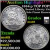 Image 1 : ***Auction Highlight*** 1884-p TOP POP! Seated Liberty Quarter 25c Graded ms68 By SEGS (fc)