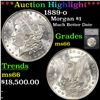 Image 1 : ***Auction highlight*** 1889-o Morgan Dollar $1 Graded ms66 By SEGS (fc)