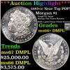 Image 1 : ***Auction highlight*** 1883-cc Morgan Dollar $1 Graded ms66+ DMPL By SEGS (fc)