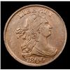 Image 2 : ***Auction Highlight*** 1804 C-12 Draped Bust Half Cent 1/2c Graded au58+ By SEGS (fc)