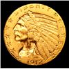 Image 2 : ***Auction Highlight*** 1912-p Gold Indian Half Eagle $5 Graded Select Unc By USCG (fc)