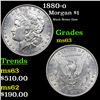 Image 1 : 1880-o Morgan Dollar $1 Grades Select Unc