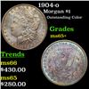 Image 1 : 1904-o Morgan Dollar $1 Grades GEM+ Unc