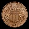 Image 2 : 1864 Two Cent Piece 2c Grades Choice AU/BU Slider