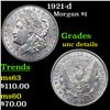 Image 1 : 1921-d Morgan Dollar $1 Grades Unc Details