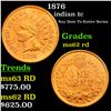 Image 1 : 1876 Indian Cent 1c Grades Select Unc RD