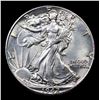 Image 2 : 1942-p Walking Liberty Half Dollar 50c Grades Select Unc