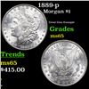 Image 1 : 1889-p Morgan Dollar $1 Grades GEM Unc