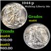 Image 1 : 1944-p Walking Liberty Half Dollar 50c Grades Choice Unc