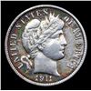 Image 2 : 1911-p Barber Dime 10c Grades AU, Almost Unc