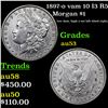Image 1 : 1897-o vam 10 I3 R5 Morgan Dollar $1 Grades Select AU