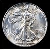 Image 2 : 1945-s Walking Liberty Half Dollar 50c Grades Select+ Unc