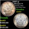 Image 1 : 1887-p Morgan Dollar $1 Grades Choice+ Unc