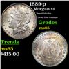 Image 1 : 1889-p Morgan Dollar $1 Grades GEM Unc
