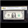 Image 2 : PCGS **Star Note** First Printing 1969 $1 FRN Philidelphia, PA Low Serial #00006184 Graded cu63 PPQ 