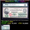 Image 1 : ***Auction Highlight*** 1862 $1 Large Size Legal Tender Note Fr-16C "The GreenBack" Graded vf30 By P