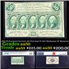 Image 1 : 1863 US Fractional Currency 50¢ First Issue Fr-1312 Washington W/ Monigram Graded au50 By PMG