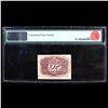 Image 3 : ***Auction Highlight*** 1863 US Fractional Currency 25c Second Issue fr-1284 Washington In Oval Grad