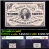 Image 1 : PCGS 1865 US Fractional Currency 3c Third Issue fr-1227 Washingon Dark Background Graded cu63 By PCG