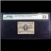 Image 2 : 1863 US Fractional Currency 5c Third Issue fr-1238 Spencer M. Clark Graded au53 By PMG