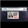 Image 2 : 1875 US Fractional Currency 10c Fifth Issue fr-1265 Long Key Graded cu66 EPQ By PMG