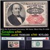Image 1 : 1874 25c Fractional Currency, 5th Issue, Short Key Fr-1309  Graded xf45 By PMG