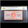 Image 2 : PCGS Military Payment Certificate (MPC) Series 611 $5 Graded vf30 By PCGS