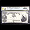Image 2 : PCGS 1890 $2 Bureau of Engraving & Printing Treasury Note Graded cu65 PPQ By PCGS