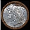 Image 2 : ***Auction Highlight*** Full solid Date Peace silver dollar roll, 20 coin 1922 & 'D' Ends (fc)