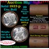 Image 1 : ***Auction Highlight*** Full solid date 1923-p Uncirculated Peace silver dollar roll, 20 coins (fc)