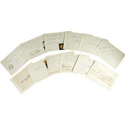 Samuel Goldwyn and Others Autograph Set