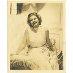 Jean Harlow Photo Signed by Mama Jean