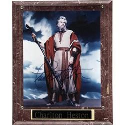 Charlton Heston Signed "Ten Commandments" Photo