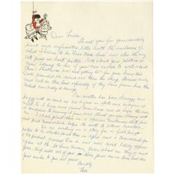 Moe Howard Handwritten Letter