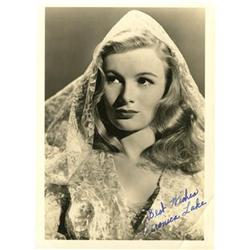 Veronica Lake Vintage Signed Photo