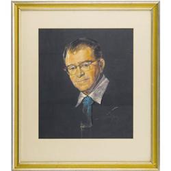 Emile LaVigne Chalk Portrait by Robert Volpe